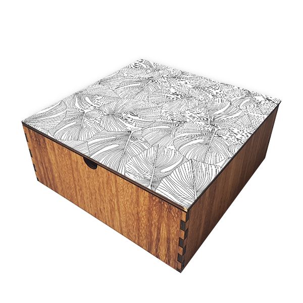 Caja de Te - Lineas de hoja